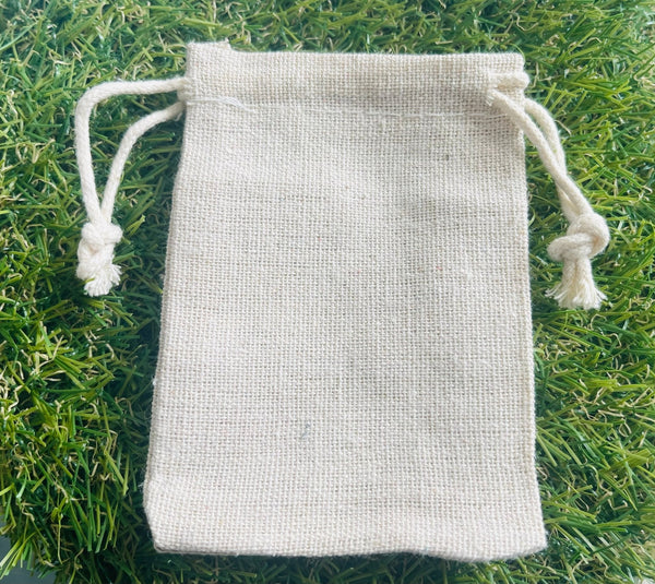 10 sachets cadeaux en toile de jute 10 x 8 cm - Les bijoux de Théa