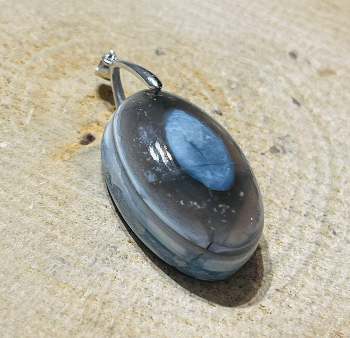 Pendentif en Opale bleue au choix (2) - les bijoux de Thea 