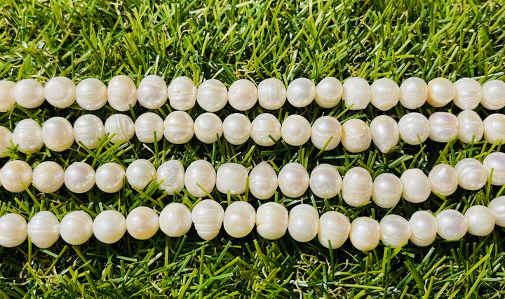 Perles naturelles de Culture difforme en 8-9 mm - Les bijoux de Théa