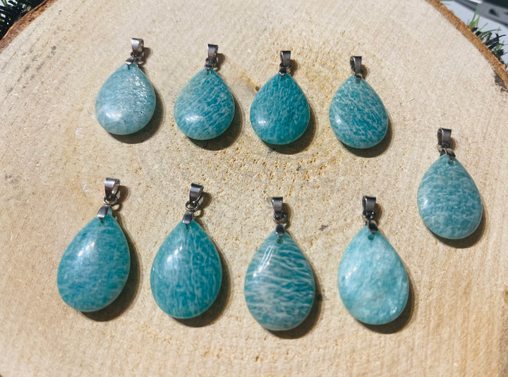 Pendentif en Amazonite au choix - les bijoux de Thea 