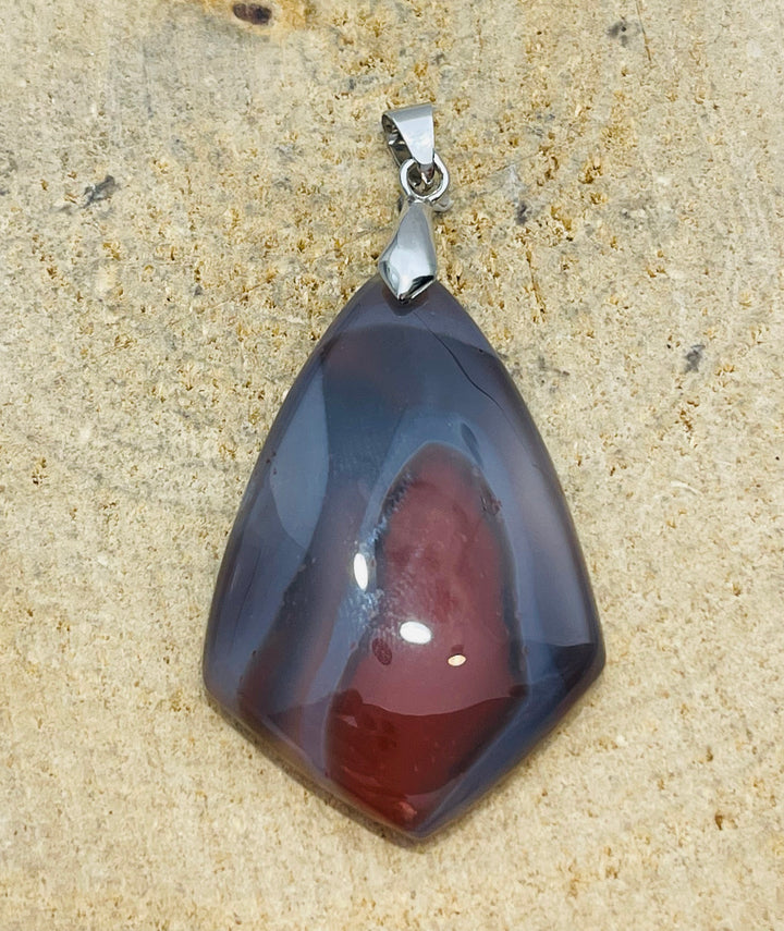 Pendentif en Agate de Botswana rouge au choix (2) - les bijoux de Thea 