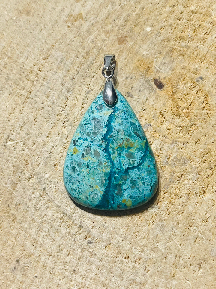 Pendentifs en Chrysocolle de Tanzanie au choix - les bijoux de Thea 