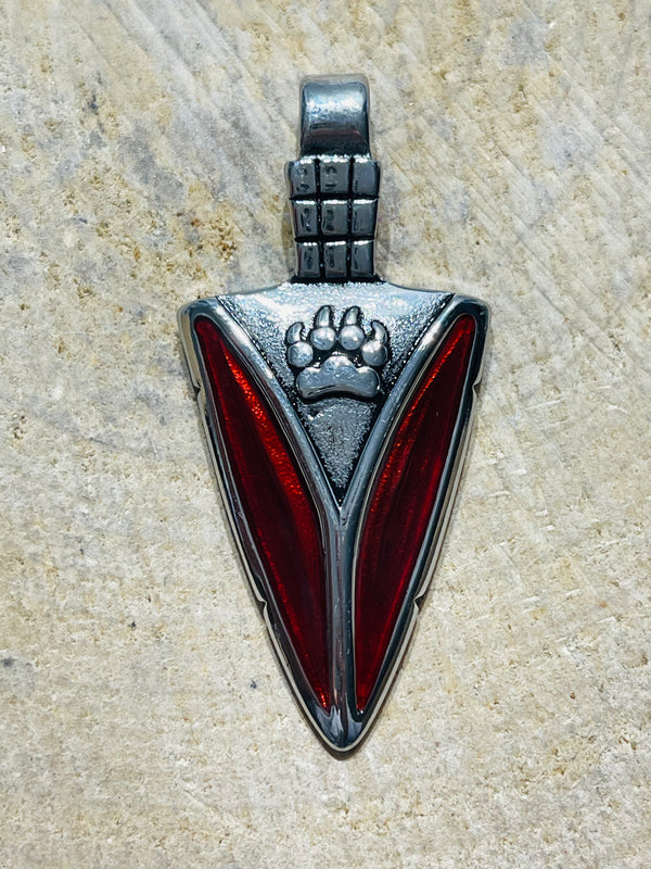 Pendentif représentant une tête de flèche en émail - les bijoux de Thea 
