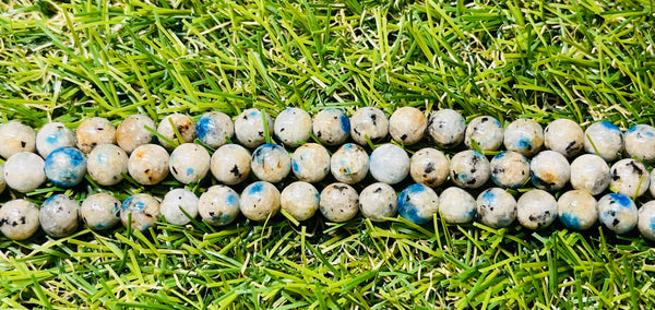 Perles naturelles en Jaspe K2 en 6 mm