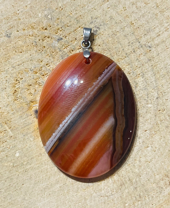 Pendentifs en Agate rouge au choix - les bijoux de Thea 