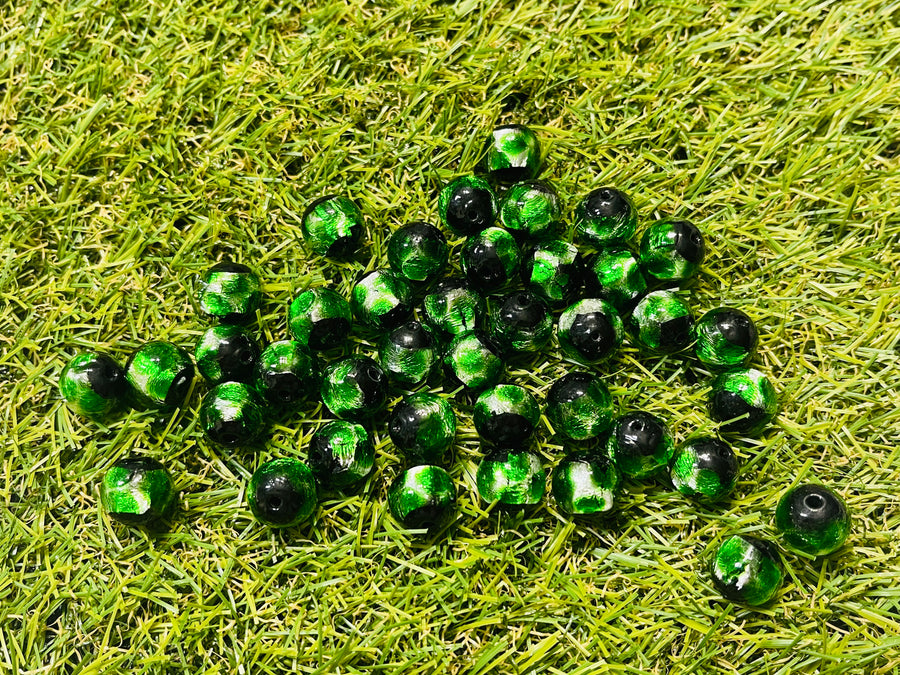 Perles en verre 12 mm pour bracelet - Les bijoux de Théa