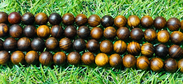 Perles en Bois de Padouk en 8 mm