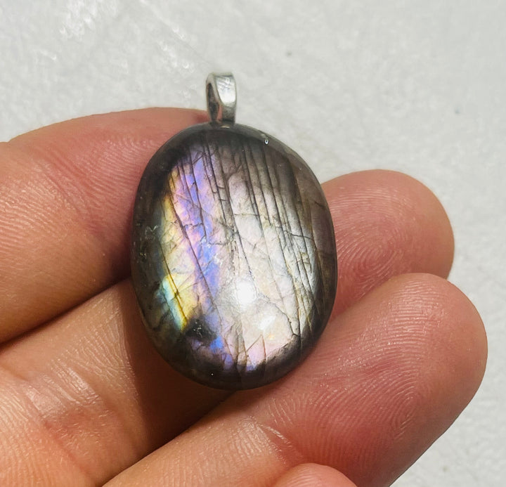 Pendentif Labradorite cabochon au choix (1) - les bijoux de Thea 