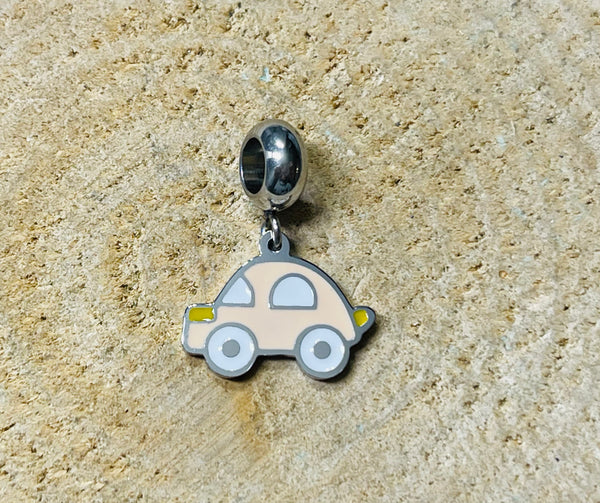 Breloque Charm Voiture argentée pour bracelet