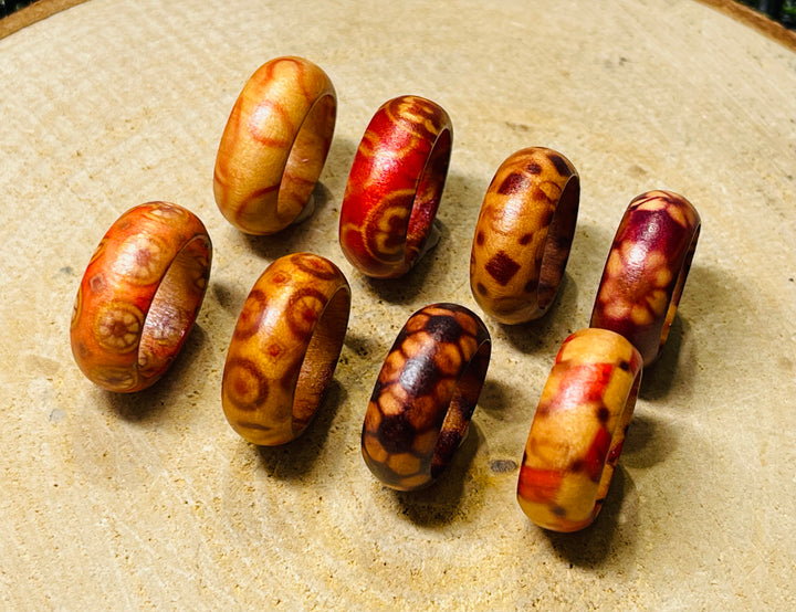 Bagues en Bois de Burlywood - Les bijoux de Théa