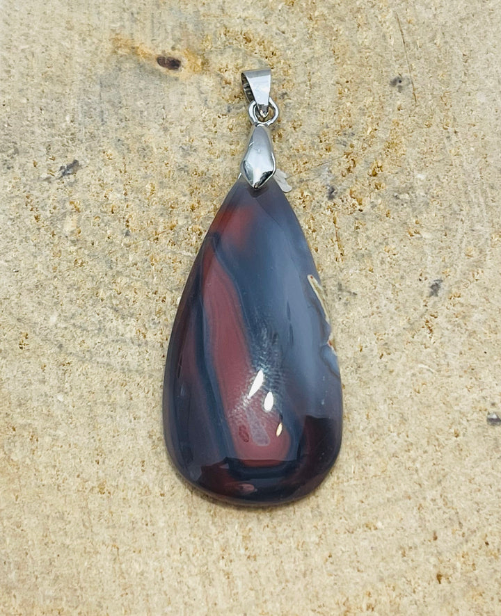 Pendentif en Agate de Botswana rouge au choix (2) - les bijoux de Thea 