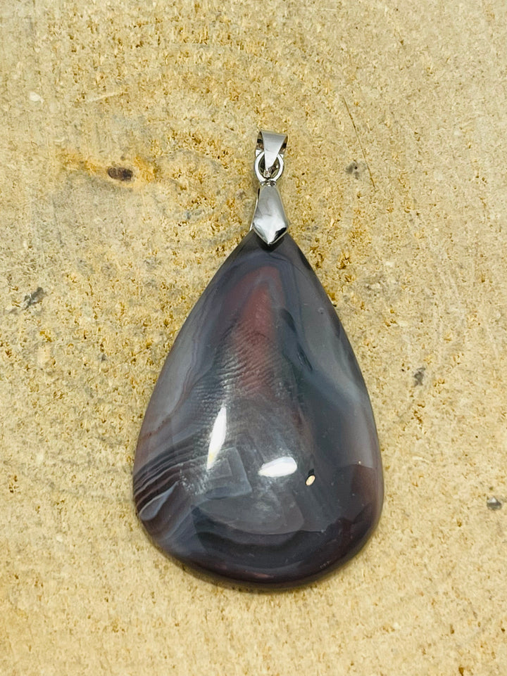 Pendentif en Agate de Botswana rouge au choix (2) - les bijoux de Thea 