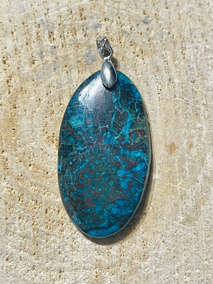 Pendentifs en Azurite au choix (2) - les bijoux de Thea 