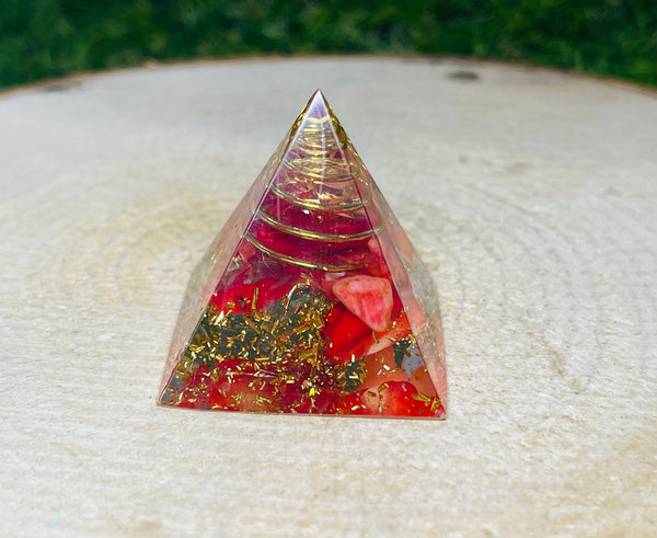 Petite Orgonite avec Jaspe rouge (8) - Les bijoux de Théa