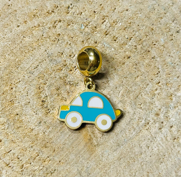 Breloque Charm Voiture dorée pour bracelet - Les bijoux de Théa