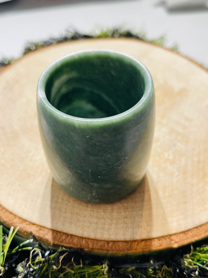 Bol / verre tibétain en Jade vert - les bijoux de Thea 