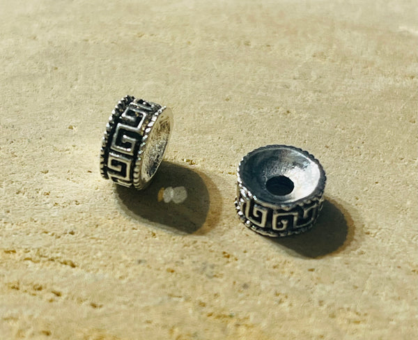 Lot de 10 intercalaires Labyrinthe 8 mm pour bracelet - les bijoux de Thea 