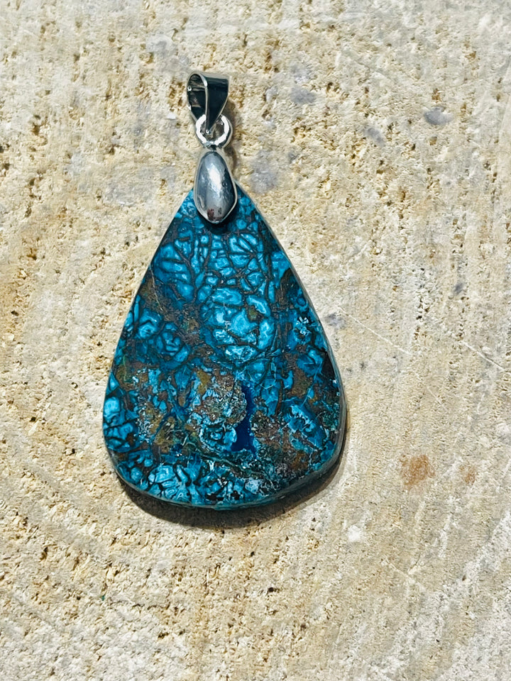 Pendentifs en Azurite au choix (2) - les bijoux de Thea 