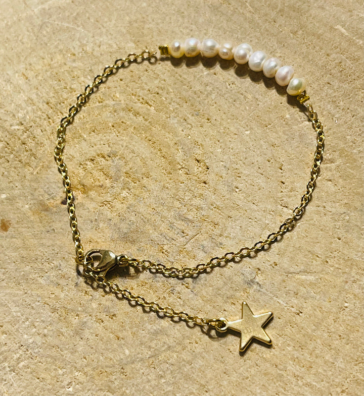 Lot de 5 Bracelets en perles de culture (101) - les bijoux de Thea 