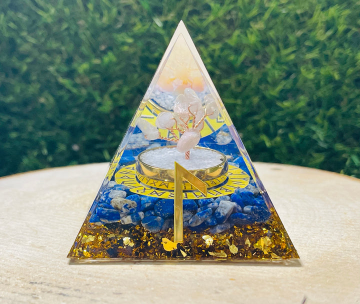 Orgonite avec Lapis lazuli et Quartz rose (4) - Les bijoux de Théa