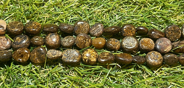 Perles naturelles en Bronzite en Nuggets de 8 - 10 mm - Les bijoux de Théa