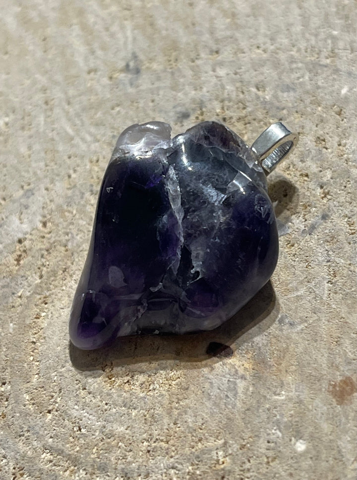 Pendentif en Pierre naturelle Améthyste de France (2) - les bijoux de Thea