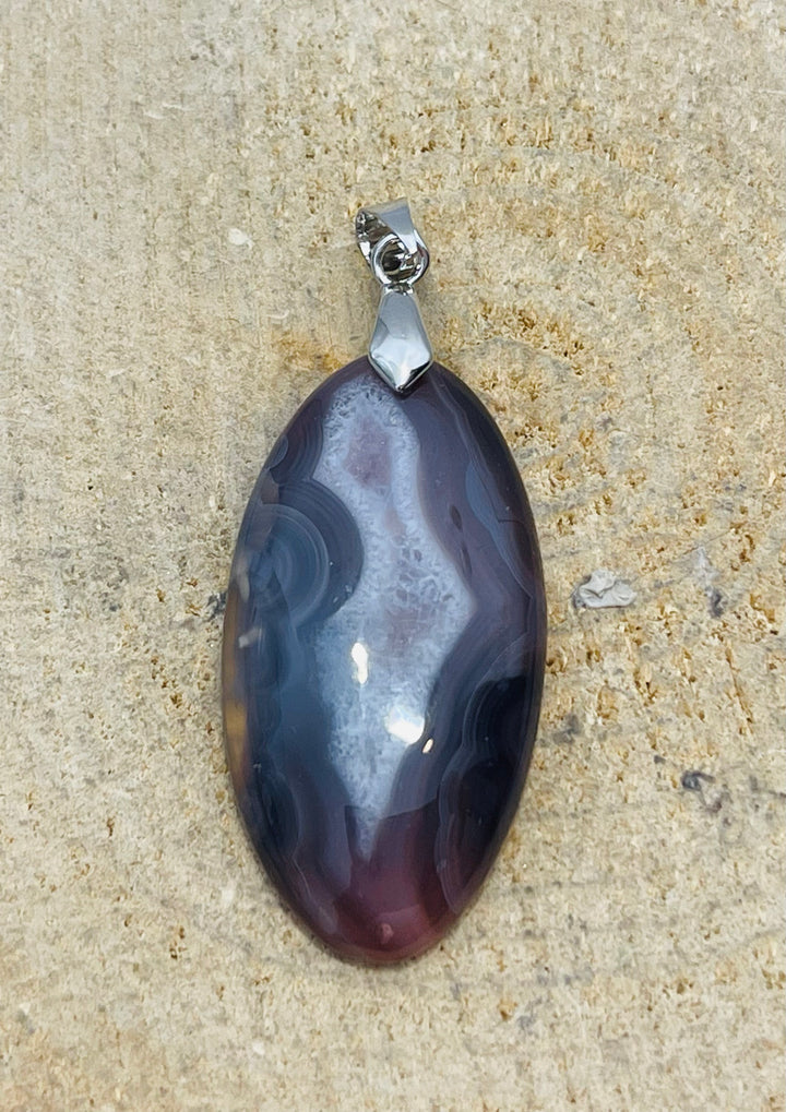 Pendentif en Agate de Botswana rouge au choix (2) - les bijoux de Thea 