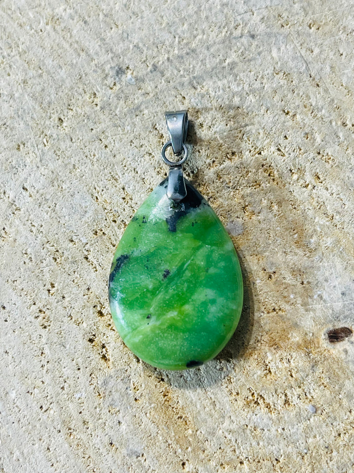 Pendentif en Serpentine d’Australie cabochon au choix - les bijoux de Thea 