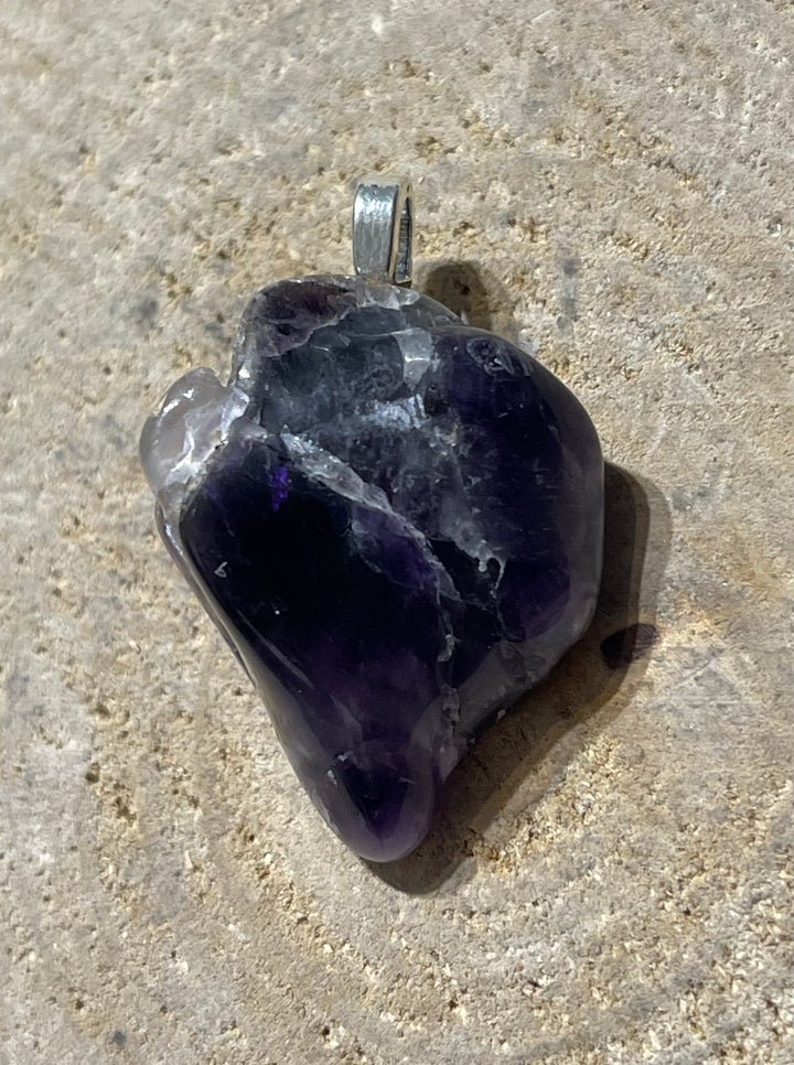 Pendentif en Pierre naturelle Améthyste de France (2) - les bijoux de Thea