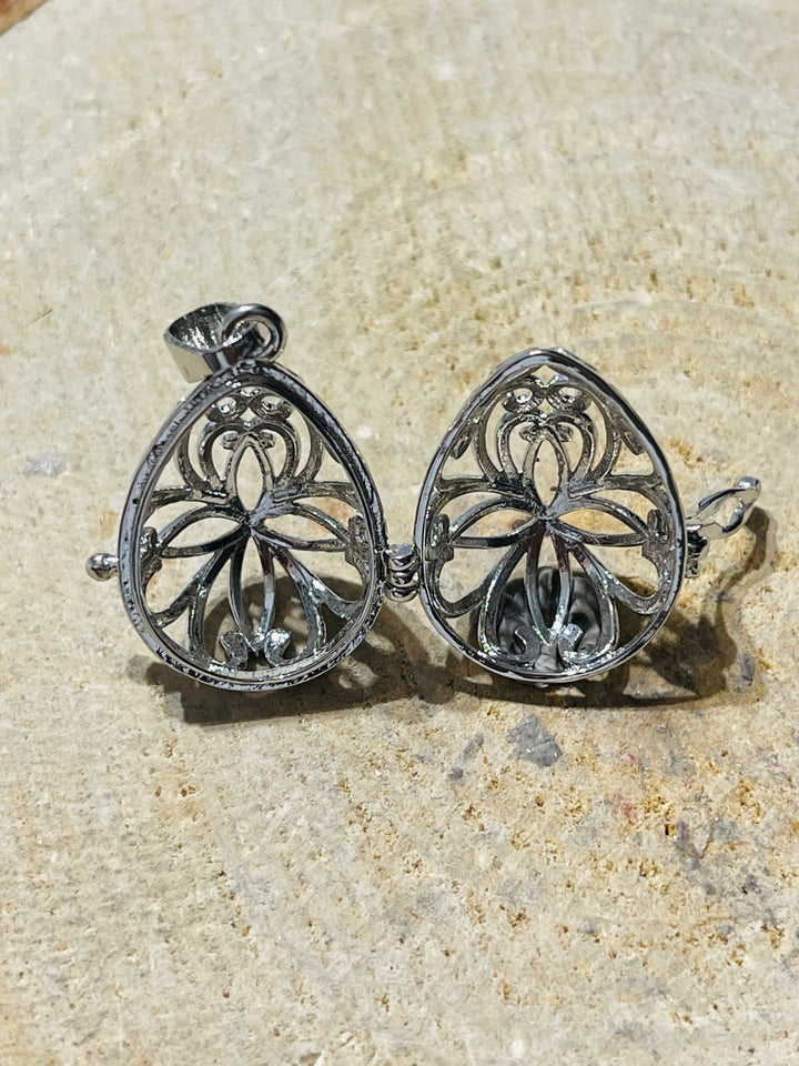 Pendentif cage Oeuf pour pierre naturelle - les bijoux de Thea 