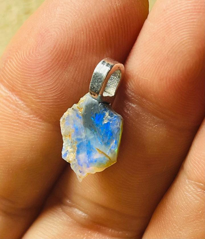 Pendentif en Opale brute d’Australie - les bijoux de Thea