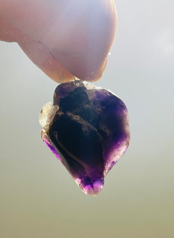 Pendentif en Pierre naturelle Améthyste de France (2) - les bijoux de Thea 