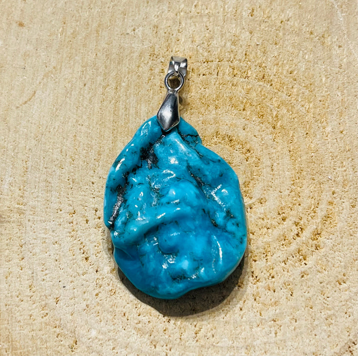 Pendentif en Turquoise - Les bijoux de Théa