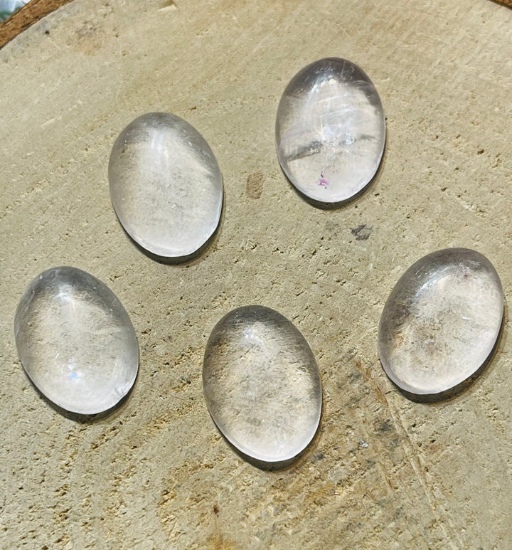 Sélénite cabochon  - les bijoux de Thea 