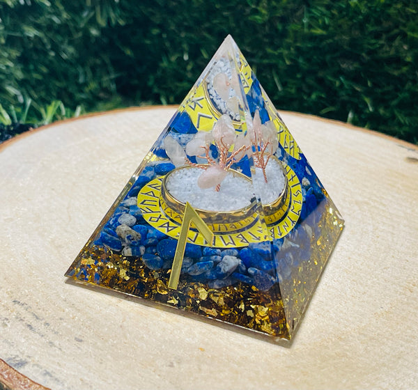 Orgonite avec Lapis lazuli et Quartz rose (4) - Les bijoux de Théa