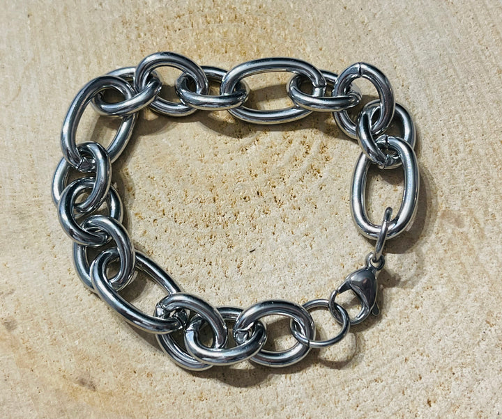 Bracelet vierge grosse maille - Les bijoux de Théa