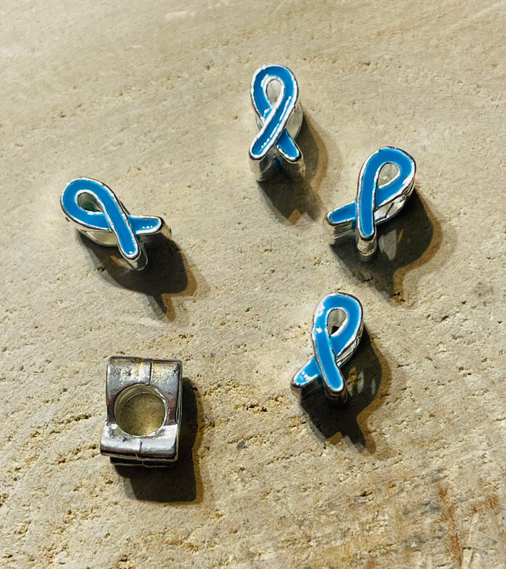 Lot 5 Intercalaires Ruban bleu pour bracelet bracelet - les bijoux de Thea 