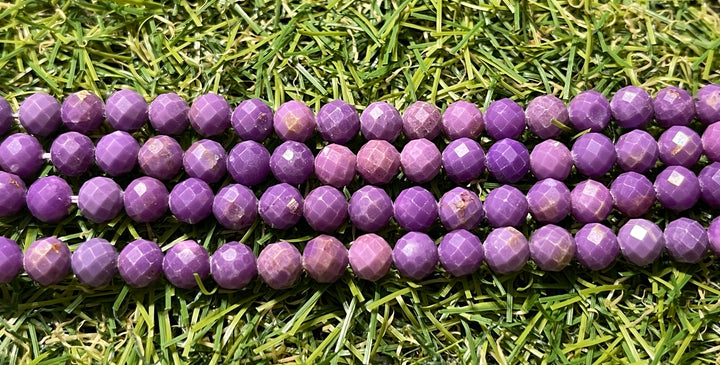 Perles naturelles en Phosphosiderite facettée en 6 mm - Les bijoux de Théa