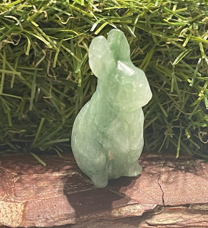 Lapin en Aventurine verte - Les bijoux de Théa