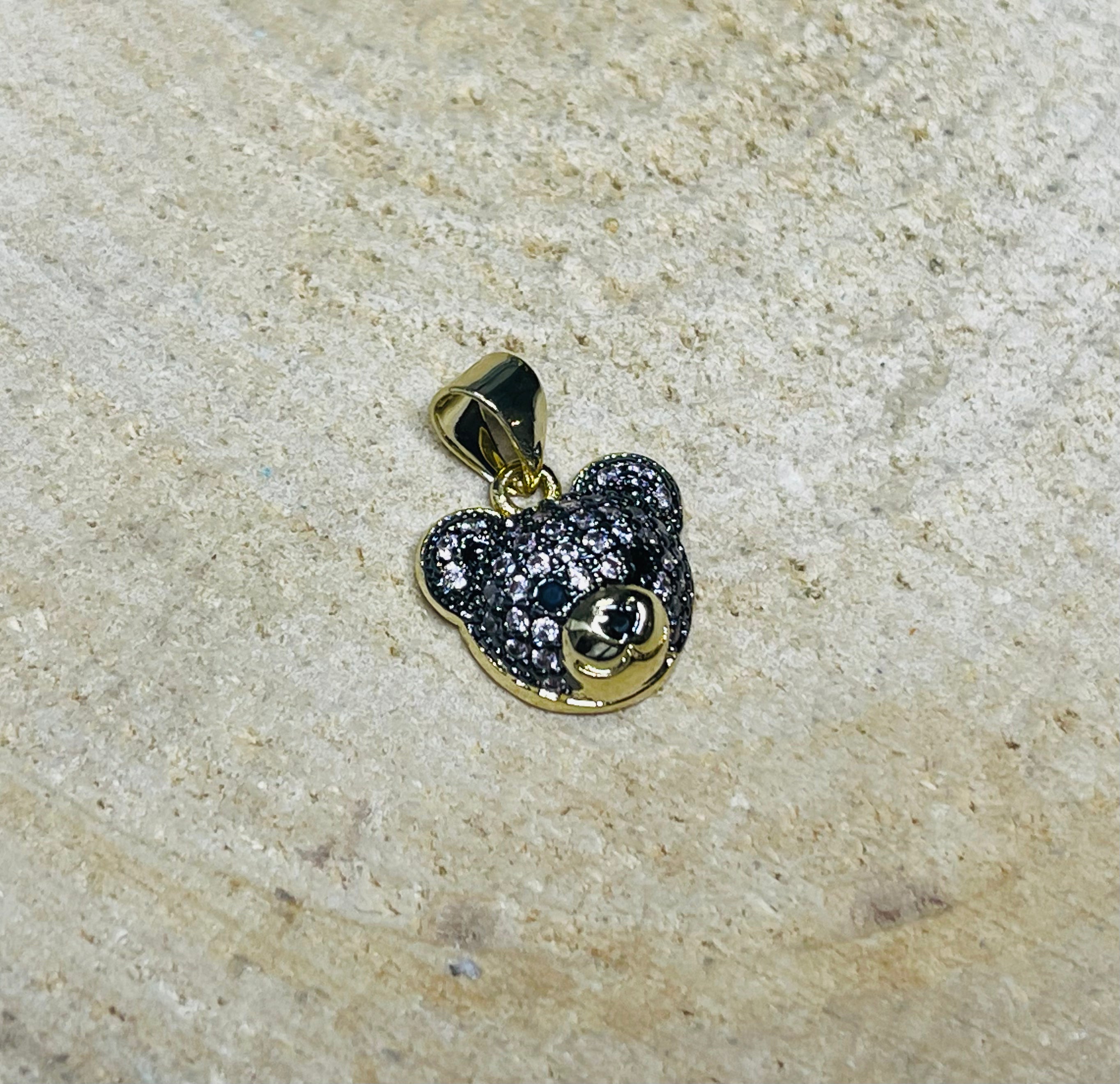 Pendentif Ourson Nounours - Plaqué Or Jaune - Neuf (sans Emballage)