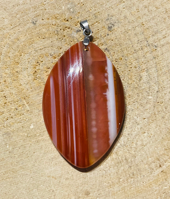 Pendentifs en Agate rouge au choix - les bijoux de Thea 