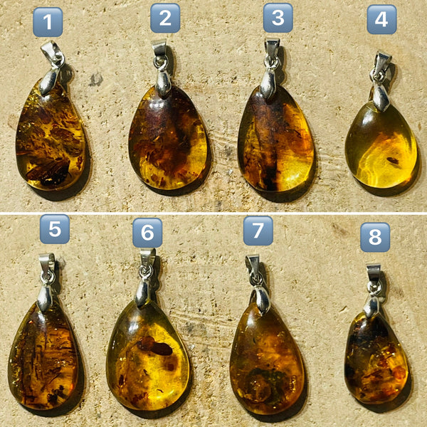 Pendentifs en Ambre au choix (2) - les bijoux de Thea 