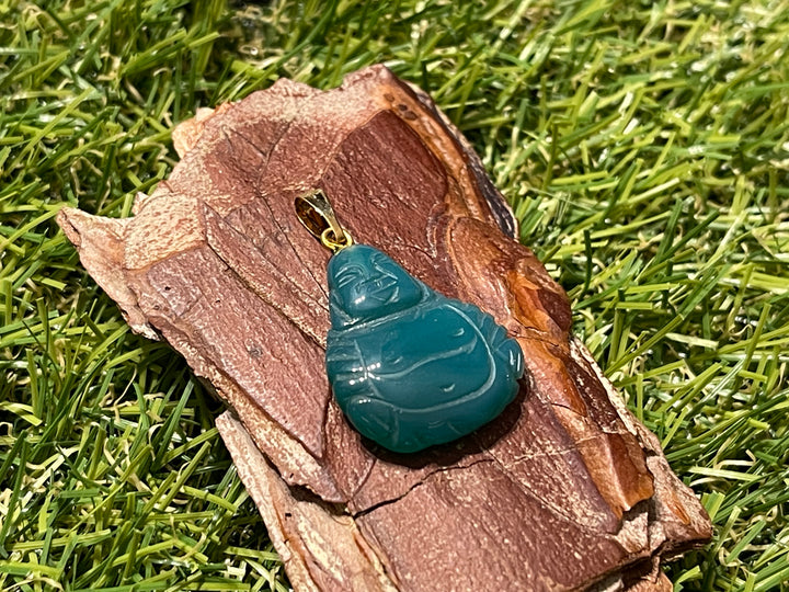 Pendentif Bouddha en Agate - Les bijoux de Théa