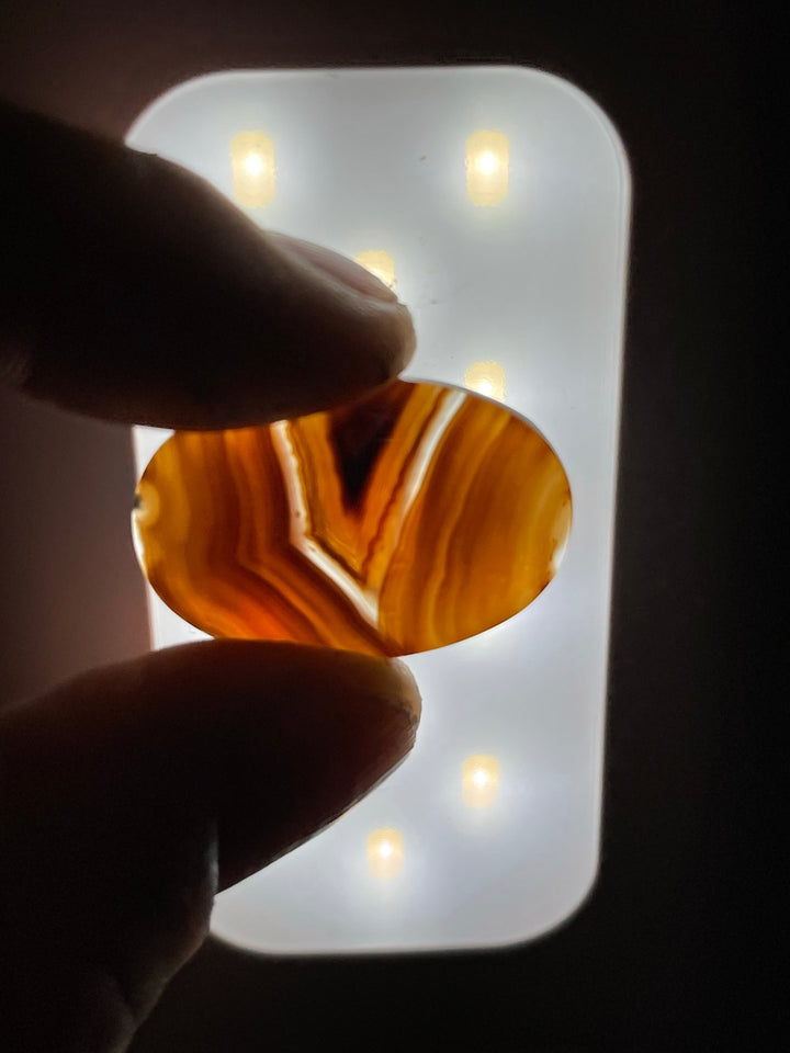 Agate cabochon - Les bijoux de Théa