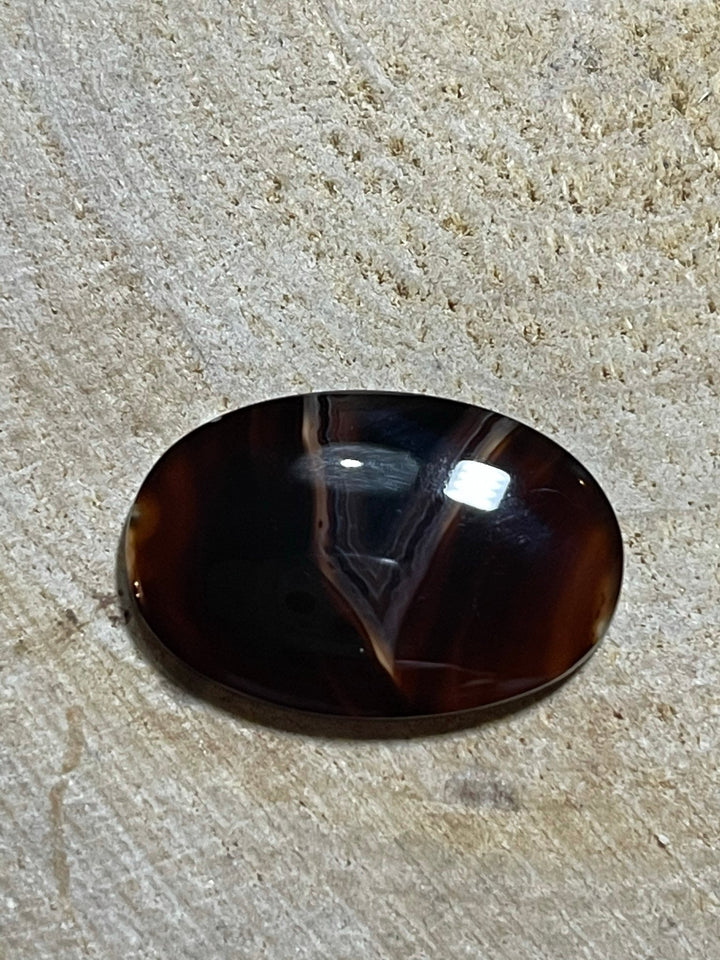 Agate cabochon - Les bijoux de Théa