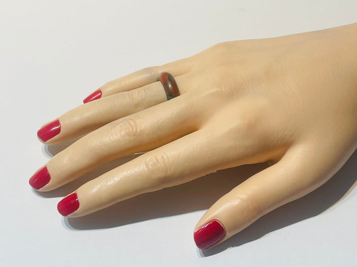 Bague en Jaspe Blood stone - Les bijoux de Théa