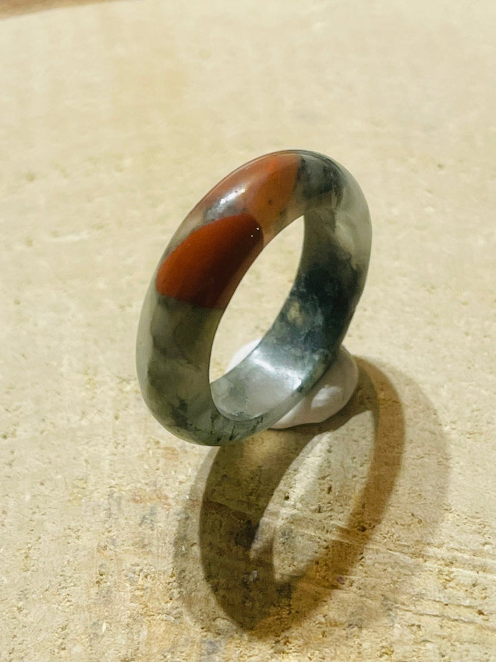 Bague en Jaspe Blood stone - Les bijoux de Théa