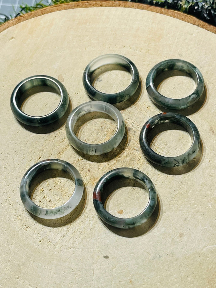 Bague en Jaspe Blood stone - Les bijoux de Théa