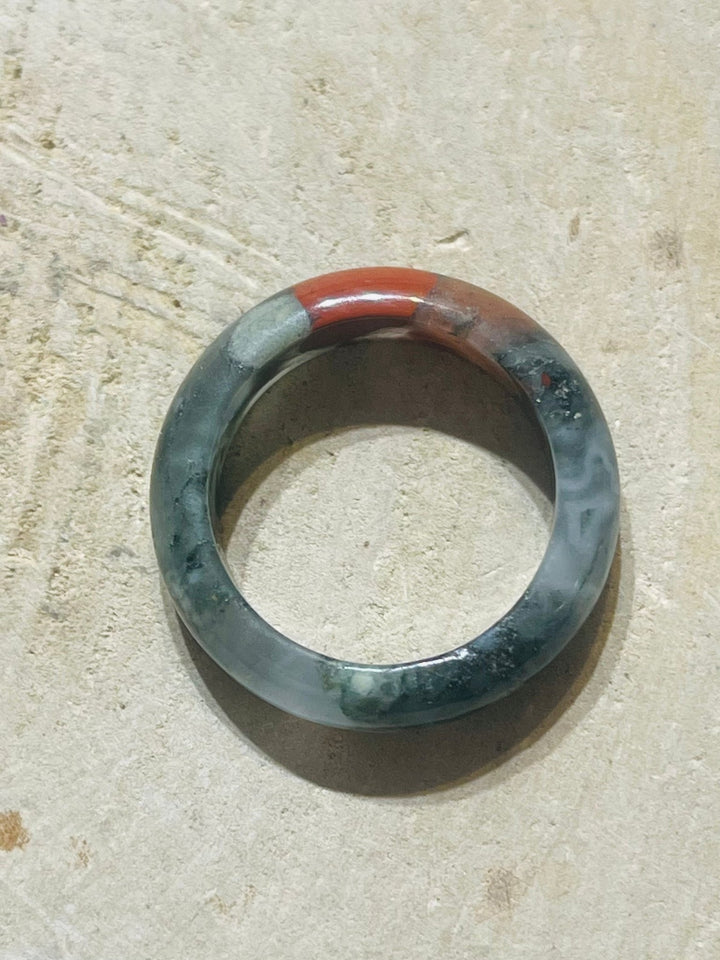 Bague en Jaspe Blood stone - Les bijoux de Théa