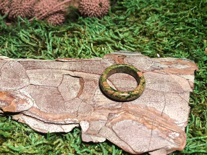 Bague en Unakite, Taille 54 - Les bijoux de Théa